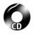 Black CD Icon